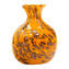 Vaso arancio con avventurina - vetro soffiato - Vetro Originale