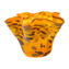 Centro de mesa Bol con avventurina - Naranja - Cristal de Murano original OMG