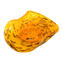 帶有 avventurina 的盤子中心裝飾品 - 橙色 - 原始穆拉諾玻璃 OMG
