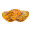 Piatto centrotavola con avventurina - Arancio - Vetro di Murano Originale OMG