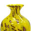 Vaso giallo con avventurina - vetro soffiato - Vetro Originale
