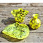 아벤투리나가 있는 노란색 꽃병 - 오리지널 무라노 유리 OMG