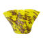Peça central de tigela com avventurina - Amarelo - Vidro Murano Original OMG