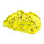 Peça central de placa com avventurina - Amarelo - Vidro Murano Original OMG