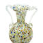 Vaso arlecchino con argento - vetro soffiato - Vetro Originale