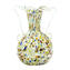 Arlequin Vase with silver leaf - Original Murano Glass OMG