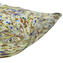 帶有銀葉的盤子中心裝飾品 - Arlequin - 原始穆拉諾玻璃 OMG