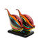 Deux poissons tropicaux sur socle - Verre de Murano original OMG