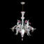 威尼斯枝形吊燈傑瑪玫瑰色和白色 - 經典 - 原始穆拉諾玻璃