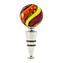 Bottle stopper flat - Cannes warm color - Murano Glass Drop Shape 