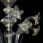 Венецианская люстра Gemma - Хрусталь и детали из золота - Классика - муранское стекло
