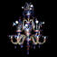 Venezianischer Kronleuchter – Rezzonico 6 + 3 Lichter – Original Muranoglas OMG