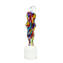 Lovers - Silver and glass rods - Murano Glass Sculpture