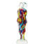 Lovers - Silver and glass rods - Murano Glass Sculpture