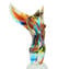 Nike - Tiges d'argent et de verre - Sculpture en verre de Murano