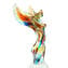 Nike - Varetas de prata e vidro - Escultura em vidro Murano