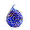 아벤츄리나가 있는 파란색 꽃병 - 오리지널 무라노 유리 OMG