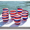 6 Bicchieri Goto Filanti - America - Vetro di Murano Originale OMG