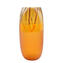 مزهرية روتس - مجموعة ريالتو - ورق الذهب والعنبر - زجاج مورانو الأصلي OMG
