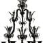 獨家威尼斯枝形吊燈 Rezzonico Gothic - 黑色國王 - 24kt 金色細節 - 原始穆拉諾玻璃 OMG
