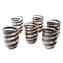 Set of 6 glasses Helix - Black Tumblers  - Original Murano Glass OMG