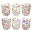 Glasses Set - Pointillisme Millefiori - Original Murano Glass