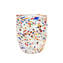 Set di 6 Bicchieri - Multicolor- Puntinismo - Vetro di Murano originale