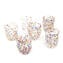 Set di 6 Bicchieri - Multicolor- Puntinismo - Vetro di Murano originale