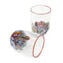 Set di 6 Bicchieri - Millefiori e orlo rosso - vetro di Murano Originale