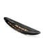 Sandalo black boat - Centerpiece Battuto - Original Murano Glass OMG