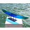 Sandalo blue boat - Centerpiece Battuto - Original Murano Glass OMG