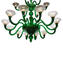 Lampadario Imperiale Firenze - Liberty - Murano Glass - 12 + 6 luci