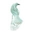 Türkisfarbener Vogel mit Gold - Glas-Skulptur - Original Murano-Glas OMG