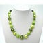 Parure marlen - Perle con foglia argento -  Verde - Vetro di Murano