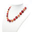 Parure Marlen - Beads with gold leaf - Red - Murano glass