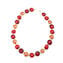 Parure Marlen - Beads with gold leaf - Red - Murano glass