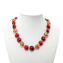 Parure Marlen - Beads with gold leaf - Red - Murano glass