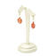 Parure Marlen - Beads with gold leaf - Red - Murano glass