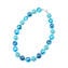 Parure marlen - Perle con foglia argento -  Turchese - Vetro di Murano