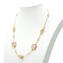 Collana Emily - Con perle oro e murrine rosa - Vetro di Murano Originale OMG