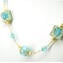 Collana Emily - Con perle oro e murrine azzurre  - Vetro di Murano Originale OMG