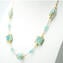 Collana Emily - Con perle oro e murrine azzurre  - Vetro di Murano Originale OMG