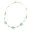 Collana Emily - Con perle oro e murrine azzurre  - Vetro di Murano Originale OMG