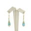 Orecchini Emily -Murrine azzurre e Oro - Vetro di Murano