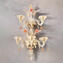 Applique cadoro 3 + 2 luci - Oro - Murano Glass