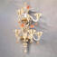 Applique cadoro 3 + 2 luci - Oro - Murano Glass