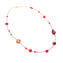 Collar Skiset - Rojo y dorado - Cristal de Murano original OMG