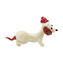 Navidad - Perro salchicha - Cristal de Murano original OMG