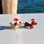 Navidad - Perro salchicha - Cristal de Murano original OMG