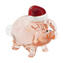 Lovely Christmas pig - Original Murano glass OMG